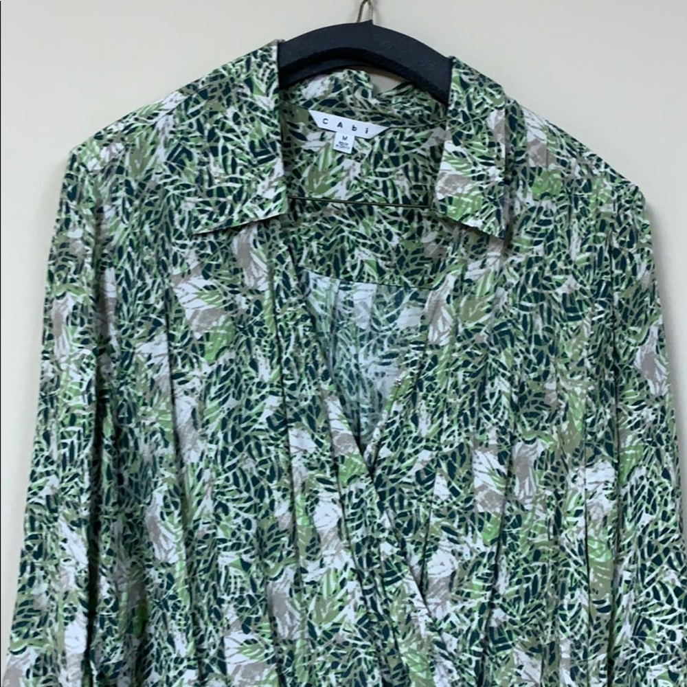 Leaf print dress